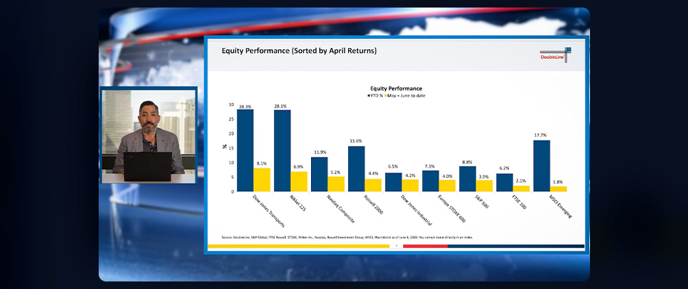 Ken Shinoda of DoubleLine discussing equities, bond yields, commodities and fixed income markets in the Channel 11 update.