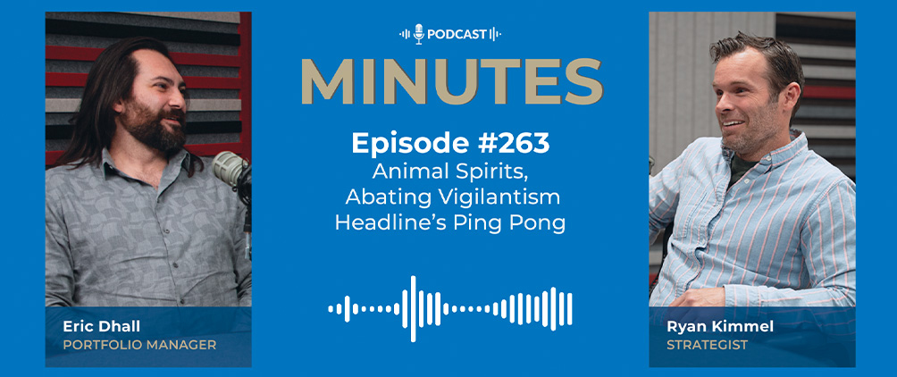 DoubleLine Minutes podcast artwork for Animal Spirits, Abating Vigilantism Amid Headline Ping Pong.