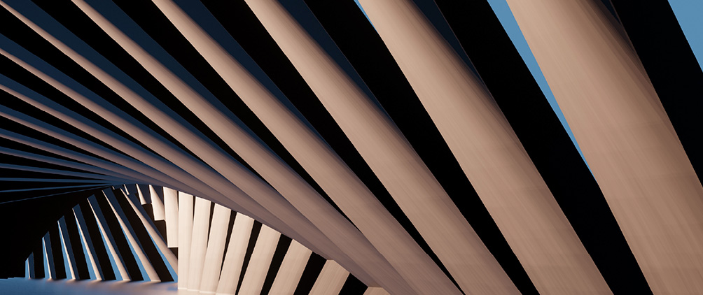 Abstract architectural lines representing private credit, preferred securities and the evolution of credit intermediation.