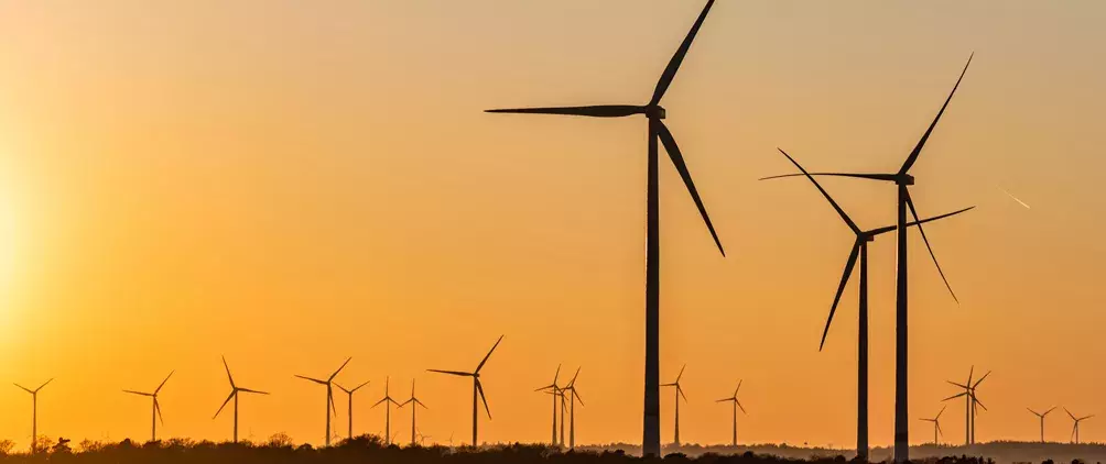 Wind Turbines at sunset
