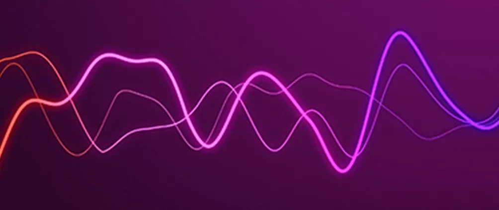 Purple market lines representing volatility, oil price shocks and global market uncertainty.